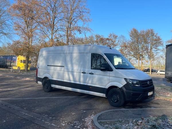 Transporter H+L VW Crafter Kastenwagen (L4H3)<br />
Der Allrounder für schnelle & wettergeschützte Transporte.